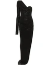 ALEXANDRE VAUTHIER ALEXANDRE VAUTHIER RHINESTONE-EMBELLISHED ASYMMETRIC DRESS - 蓝色