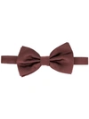 Dolce & Gabbana Jacquard Bow Tie In Brown