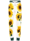 DOLCE & GABBANA SUNFLOWER PRINT TROUSERS