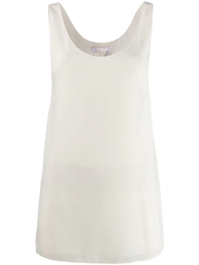 Chloé Sleeveless Flared Top - 白色 In White