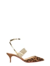 CHRISTIAN LOUBOUTIN LEVITA 55 SANDALS IN ANIMALIER SUEDE,11028993