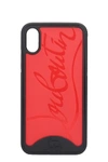 CHRISTIAN LOUBOUTIN LOUBIPHONE IPHONE / IPAD CASE IN BLACK PVC,11028989