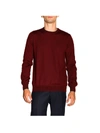 FAY SWEATER IN MERINOS WOOL WITH LONG SLEEVES AND CONTRASTING PATCHES,11029158