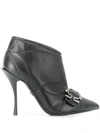 Dolce & Gabbana Ankle Boots Devotion Leather Black In Black