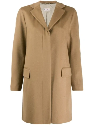 Alberto Biani Concealed Front Coat In Neutrals
