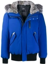 MACKAGE FOX FUR TRIM HOODED JACKET