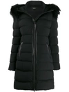 Mackage Calla Jacket With Fur Trim In X Black