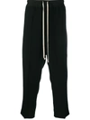 Rick Owens Dropped Crotch Casual Trousers In Black
