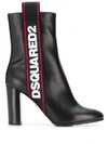 DSQUARED2 LOGO TAPE 90MM ANKLE BOOTS