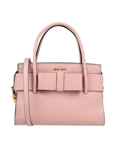 Miu Miu Handbag In Pastel Pink