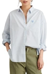 ALEX MILL DETACHABLE COLLAR OVERSIZE SHIRT,WS111225