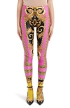 VERSACE BARCO PRINT LEGGINGS,A83807A231845