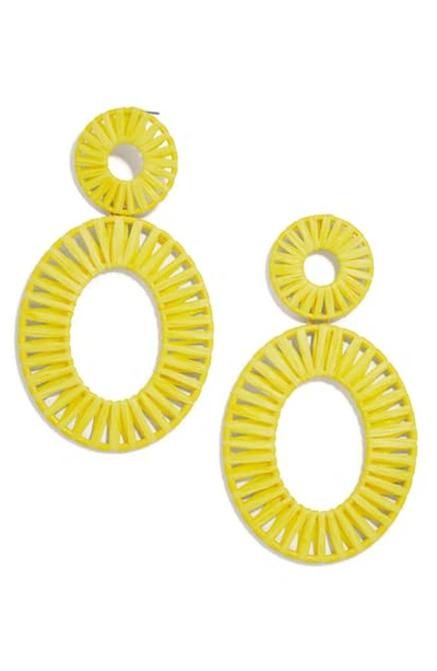 Baublebar Kiera Raffia Drop Earrings In Yellow