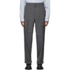 GUCCI GUCCI GREY WOOL PLEATED TROUSERS