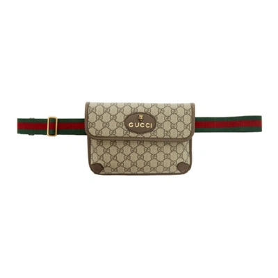 Gucci Beige Gg Supreme Neo Vintage Belt Bag In 8745 Brown