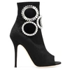 Giuseppe Zanotti Crystal Embellished Heeled Boots In Black