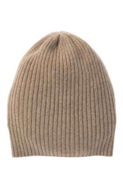 Portolano Slouchy Cashmere Beanie In Nile Brown