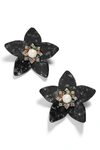 Baublebar Amariah Flower Earrings In Black