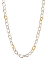 GURHAN 24K GOLD PLATED STERLING SILVER GALAHAD ALL AROUND CHAIN NECKLACE,848593053597
