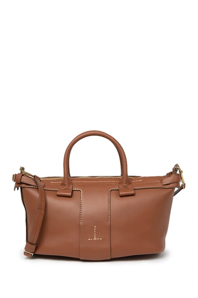 Theory T Bar Ames Leather Bag In Cogn