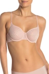 Dkny Lace Underwire Demi Bra (a-dd Cups) In Q77/rose W