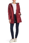 Pendleton Olympic Hooded Slicker Coat In Red