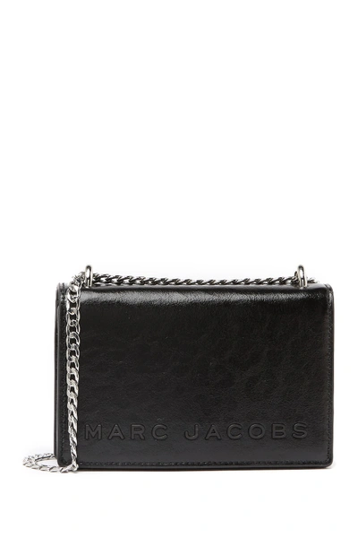Marc Jacobs Double Take Leather Logo Crossbody Bag In Black Multi