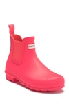 Hunter Original Waterproof Chelsea Rain Boot In Hyper Pink