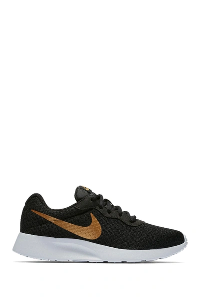 Nike Tanjun Sneaker In 004 Black/m Gold