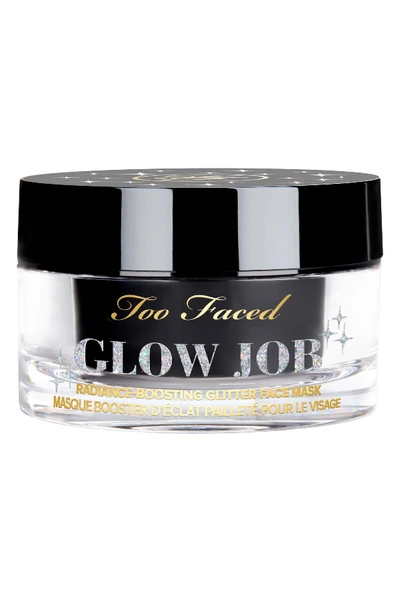 Too Faced Glow Job Radiance-boosting Glitter Face Mask (limited Edition) In Silver