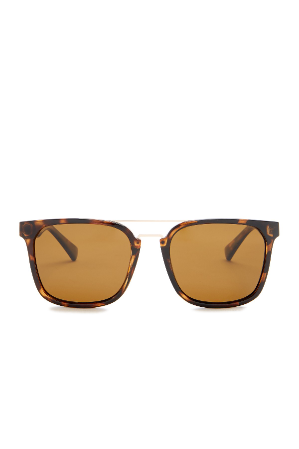Cole Haan 54mm Browbar Sunglasses In Dark Tortoise | ModeSens