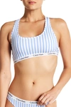 Calvin Klein Carousel Racerback Bralette In Srsckr Carolina