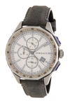 VERSACE Men's Glaze Chronograph Leather Strap Watch, 44mm