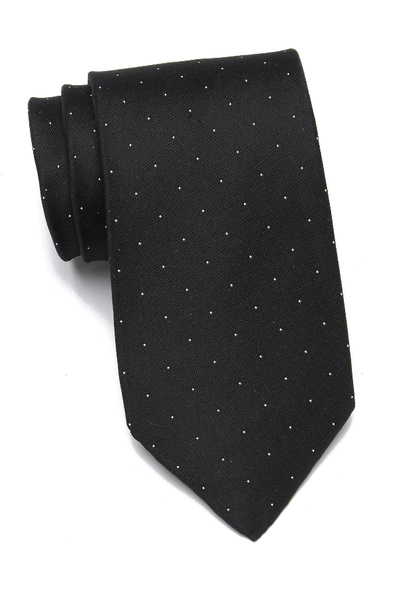 Calvin Klein Modern Pin Dot Silk Tie In Black