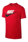 Nike Men's Sportswear Logo T-shirt In Unvred/black