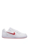 Nike Ebernon Low Sneaker In 104 White/university Red