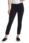 Paige Skinny Fit Cropped Jeans In Blkoverdye
