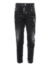 DSQUARED2 RIPPED FADED JEANS