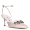 MANOLO BLAHNIK FORLA SATIN PUMPS,MB15119S