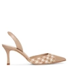 MANOLO BLAHNIK CAROLYNE WOVEN SLINGBACK PUMPS,MB15539S