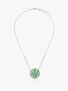 JACQUIE AICHE JACQUIE AICHE 14K YELLOW GOLD AND GREEN SWEET LEAF DIAMOND AND OPAL NECKLACE,JABRO7613295470