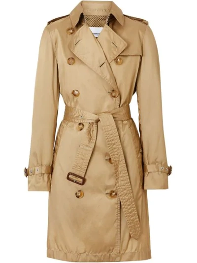 Burberry 可拆式连帽 Econyl® Trench 风衣 In Brown