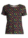 ALICE AND OLIVIA Rylyn Multicolor-Print Tee