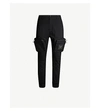 BOY LONDON PATCH-POCKET SLIM-FIT TAPERED STRETCH-COTTON TROUSERS