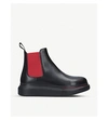 ALEXANDER MCQUEEN HYBRID LEATHER CHELSEA BOOTS,926-10004-3895406019