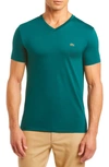 Lacoste Regular Fit V-neck T-shirt In Beeche