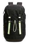 Nike Af-1 Backpack In Black/ Barely Volt