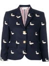 THOM BROWNE GOLD DUCK EMBROIDERED SPORT COAT