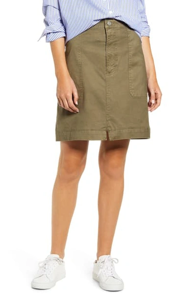Alex Mill Washed Twill Skirt In Army