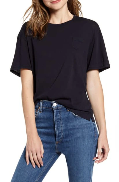 Alex Mill Laundered Cotton Pocket Tee In Dark Navy